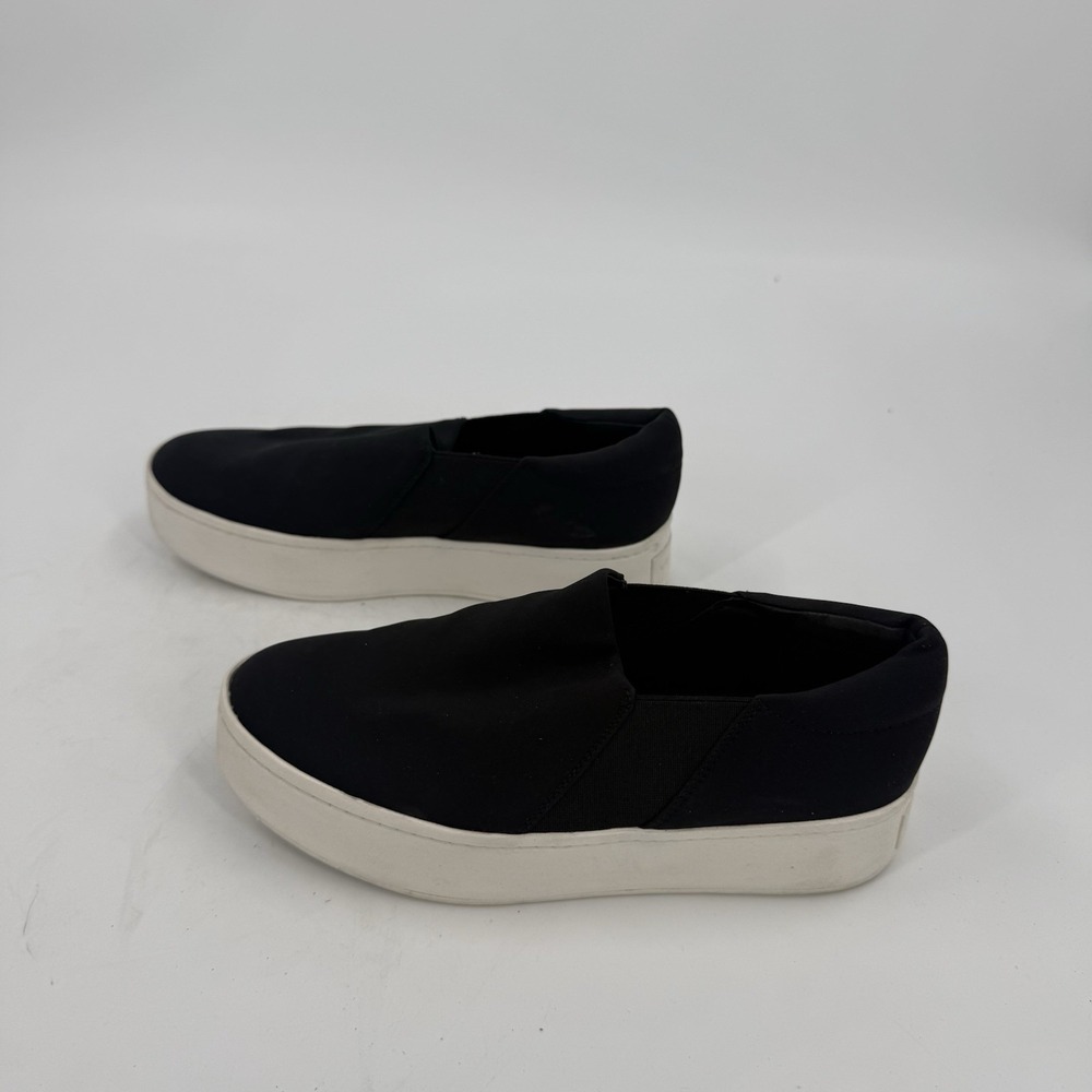 Vince Women's Size 6.5 Black Slip On Platform Sneakers Casual Shoes